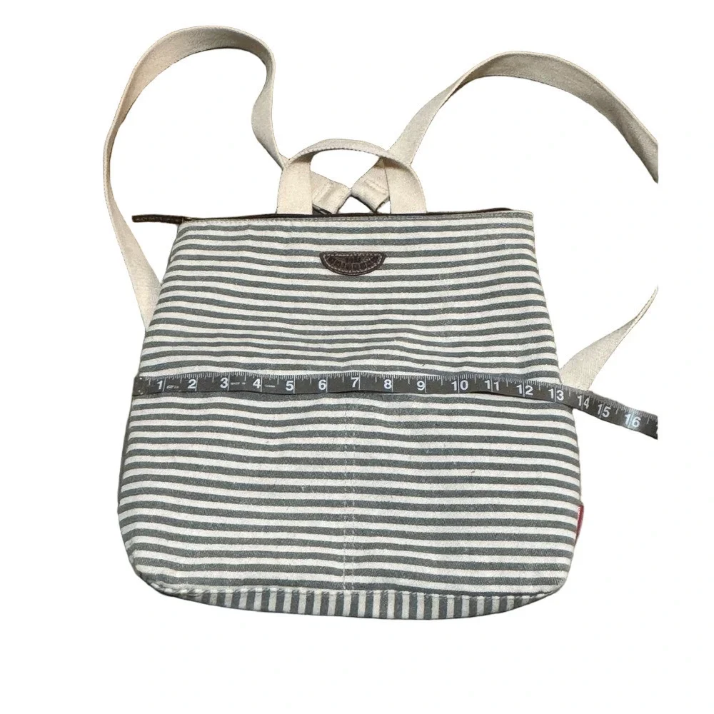 UNIONBAY White & Gray Canvas Bag Book Bag